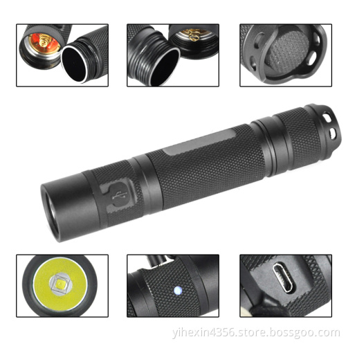 High Quality CREE XML2 U2 LED Flashlight / USB Rechargable Tactical Flashlight